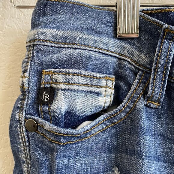 Judy Blue Womens Size 1/25 Patched Rip Skinny Jeans Stretch Raw Hem - Picture 6 of 13